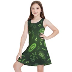 Bacteria-virus-seamless-pattern-inversion Kids  Lightweight Sleeveless Dress by Salman4z