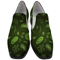 Bacteria-virus-seamless-pattern-inversion Women Slip On Heel Loafers by Salman4z
