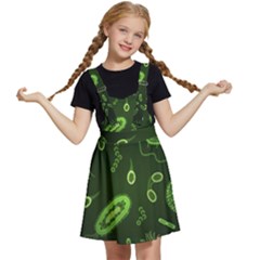 Bacteria-virus-seamless-pattern-inversion Kids  Apron Dress by Salman4z