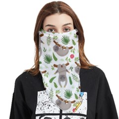 Seamless-pattern-with-cute-sloths Face Covering Bandana (triangle) by Salman4z