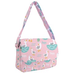 Cute-happy-duck-gift-card-design-seamless-pattern-template Courier Bag