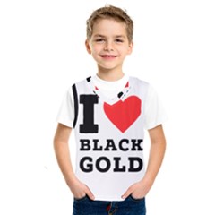 I Love Black Gold Kids  Basketball Tank Top by ilovewhateva