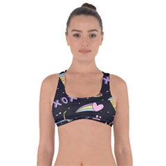 Cute-girl-things-seamless-background Got No Strings Sports Bra