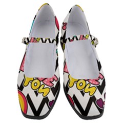 Vector-romantic-love-seamless-pattern Women s Mary Jane Shoes by Salman4z
