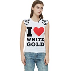 I Love White Gold  Women s Raglan Cap Sleeve Tee by ilovewhateva