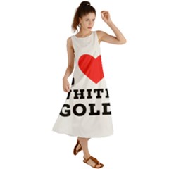 I Love White Gold  Summer Maxi Dress by ilovewhateva