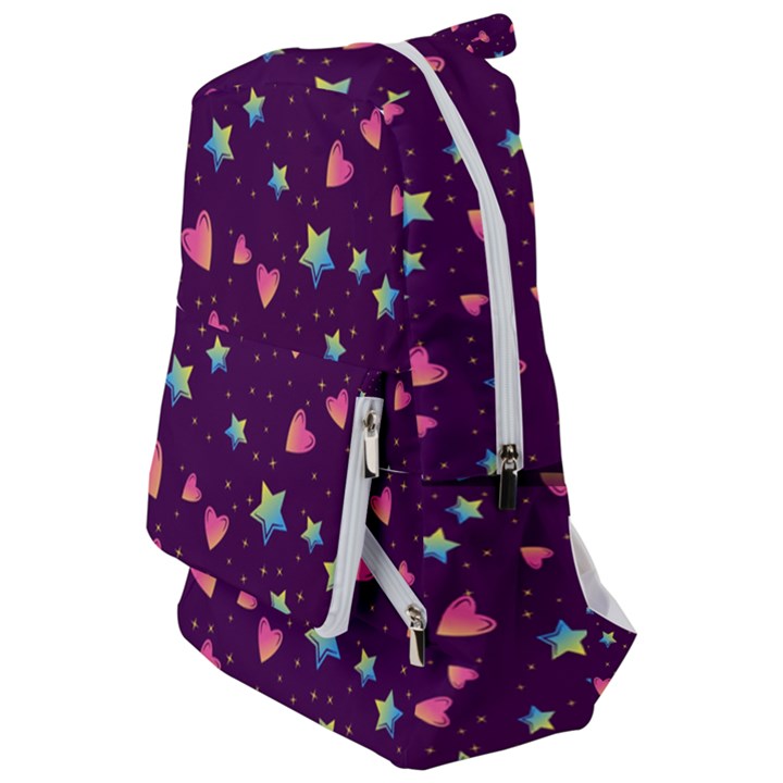 Colorful-stars-hearts-seamless-vector-pattern Travelers  Backpack