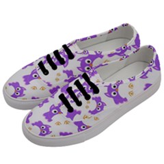 Purple-owl-pattern-background Men s Classic Low Top Sneakers by Salman4z