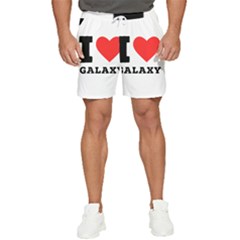 I Love Galaxy  Men s Runner Shorts by ilovewhateva