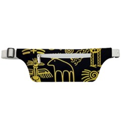 Golden-indian-traditional-signs-symbols Active Waist Bag by Salman4z