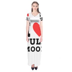 I Love Full Moon Short Sleeve Maxi Dress by ilovewhateva