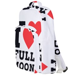 I Love Full Moon Double Compartment Backpack by ilovewhateva