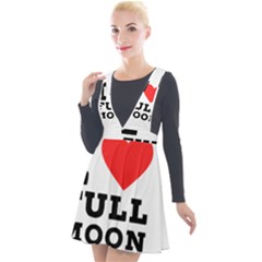 I Love Full Moon Plunge Pinafore Velour Dress by ilovewhateva