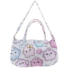 Cute-doodle-cartoon-seamless-pattern Removable Strap Handbag by Salman4z