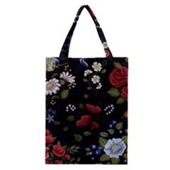 Floral-folk-fashion-ornamental-embroidery-pattern Classic Tote Bag by Salman4z