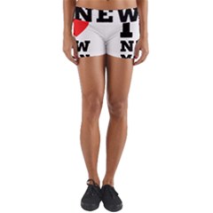 I Love New Moon Yoga Shorts by ilovewhateva