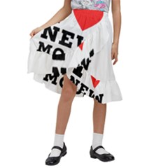 I Love New Moon Kids  Ruffle Flared Wrap Midi Skirt by ilovewhateva