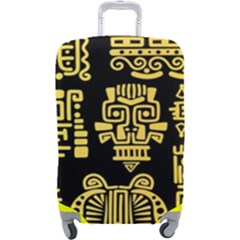 American-golden-ancient-totems Luggage Cover (large) by Salman4z
