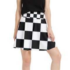 Chess-board-background-design Waistband Skirt by Salman4z