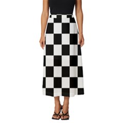 Chess-board-background-design Classic Midi Chiffon Skirt by Salman4z