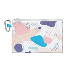 Hand-drawn-abstract-organic-shapes-background Canvas Cosmetic Bag (medium) by Salman4z