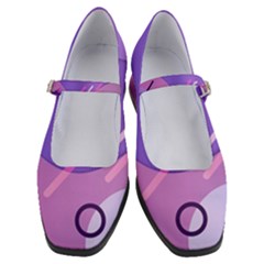 Colorful-abstract-wallpaper-theme Women s Mary Jane Shoes