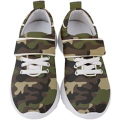 Texture-military-camouflage-repeats-seamless-army-green-hunting Kids  Velcro Strap Shoes by Salman4z