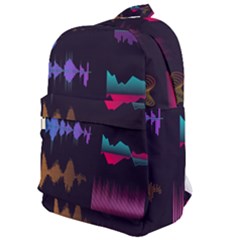 Colorful-sound-wave-set Classic Backpack by Salman4z