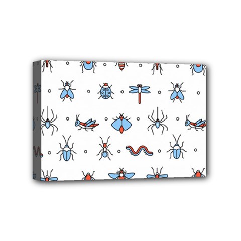 Insects-icons-square-seamless-pattern Mini Canvas 6  X 4  (stretched) by Salman4z