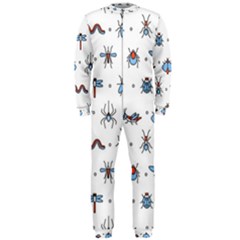 Insects-icons-square-seamless-pattern Onepiece Jumpsuit (men) by Salman4z