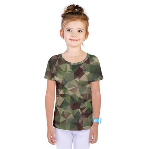 Abstract-vector-military-camouflage-background Kids  One Piece Tee by Salman4z