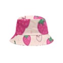 Seamless-strawberry-fruit-pattern-background Inside Out Bucket Hat (Kids) View1