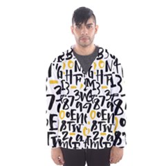 Letters-pattern Men s Hooded Windbreaker