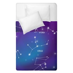 Realistic-night-sky-poster-with-constellations Duvet Cover Double Side (single Size) by Salman4z