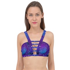 Realistic-night-sky-poster-with-constellations Cage Up Bikini Top by Salman4z