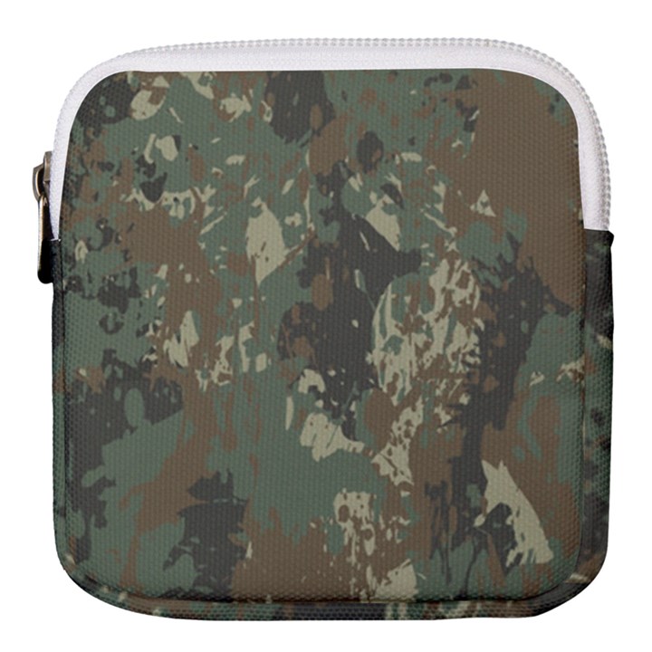 Camouflage-splatters-background Mini Square Pouch