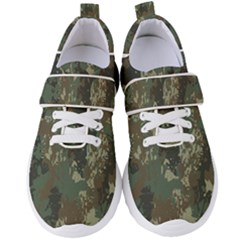 Camouflage-splatters-background Women s Velcro Strap Shoes