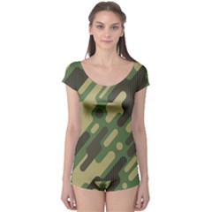 Camouflage-pattern-background Boyleg Leotard  by Salman4z