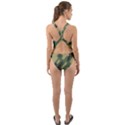 Camouflage-pattern-background Cut-Out Back One Piece Swimsuit View2