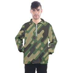 Camouflage-pattern-background Men s Half Zip Pullover by Salman4z