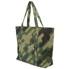 Camouflage-pattern-background Zip Up Canvas Bag by Salman4z
