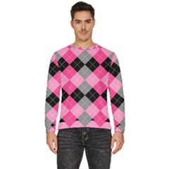 Seamless-argyle-pattern Men s Fleece Sweatshirt by Salman4z