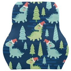 Cute Dinosaurs Animal Seamless Pattern Doodle Dino Winter Theme Car Seat Back Cushion  by pakminggu