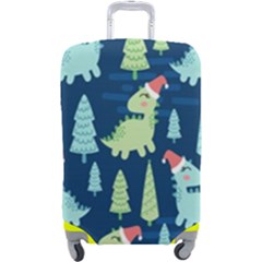 Cute Dinosaurs Animal Seamless Pattern Doodle Dino Winter Theme Luggage Cover (large) by pakminggu