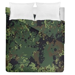 Military Background Grunge Duvet Cover Double Side (Queen Size)