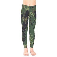 Military Background Grunge Kids  Leggings