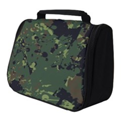 Military Background Grunge Full Print Travel Pouch (Small)