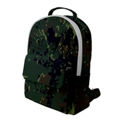 Military Background Grunge Flap Pocket Backpack (Large)