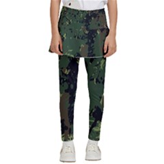 Military Background Grunge Kids  Skirted Pants