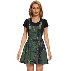 Military Background Grunge Apron Dress